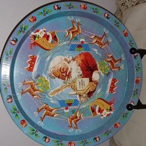 DAHER Vintage Santa Claus Tray